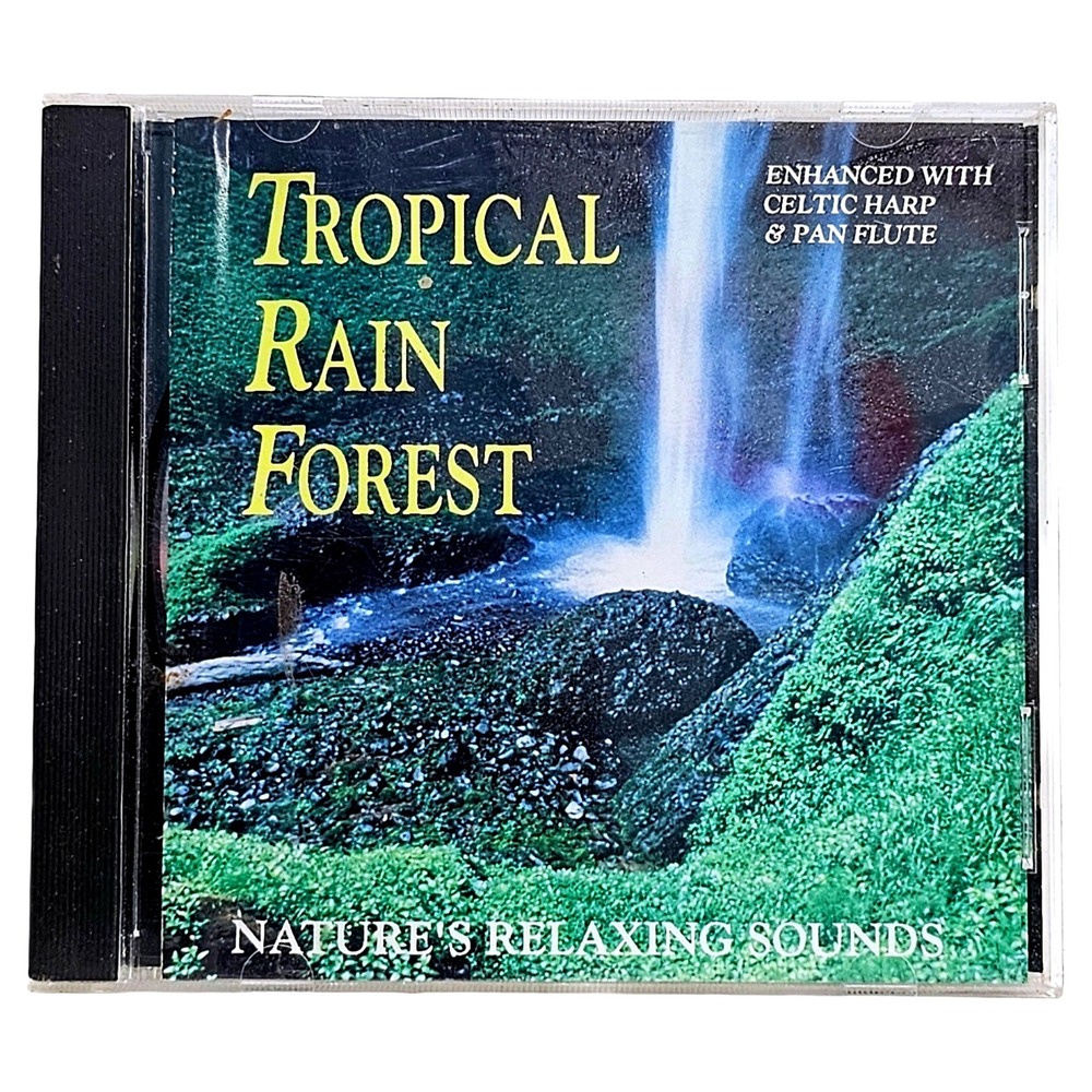 Silver Bells SNMJ13 Tropical Rain Forest CD Celtic Harp Pan Flute Relaxing EUC‎